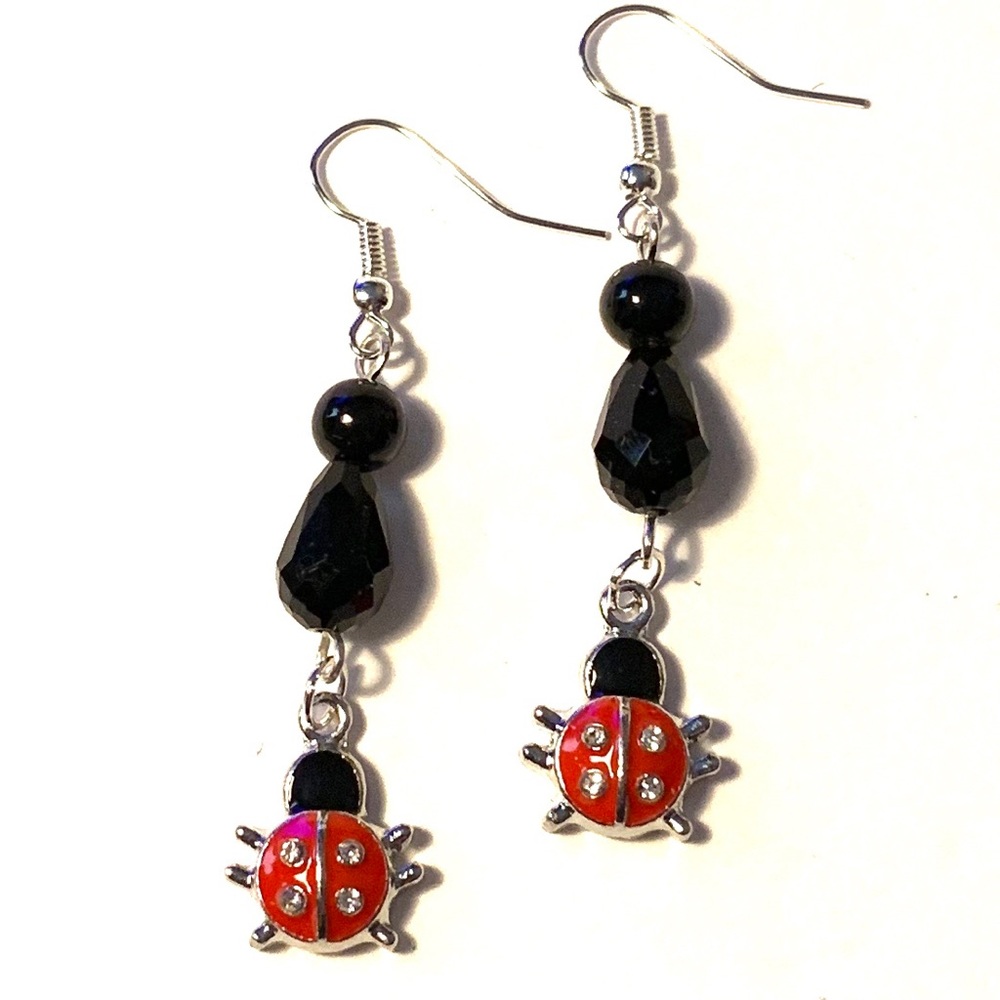 LadyBug Earrings